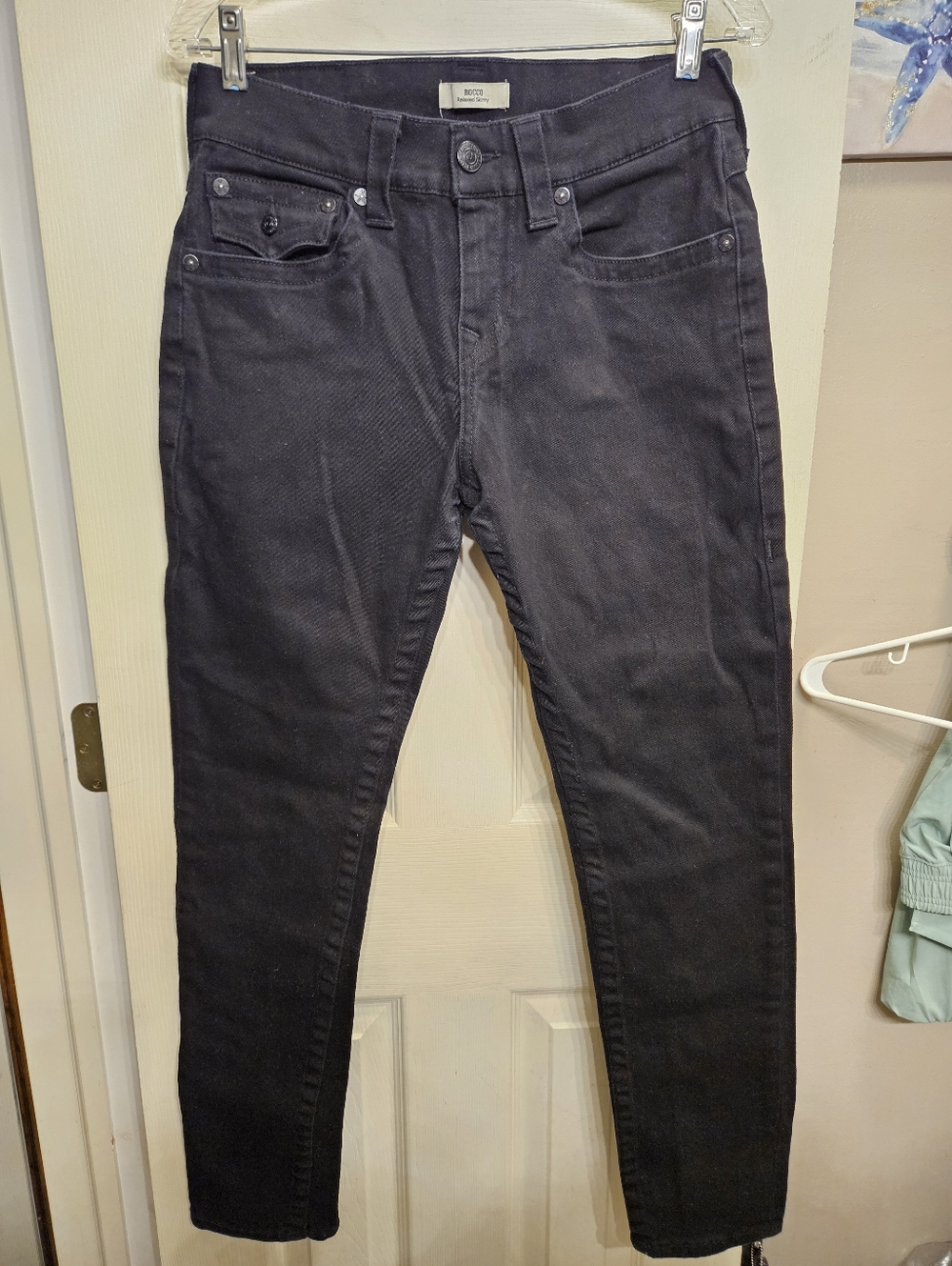 True religion Rocco relaxed skinny jeans black men's size 28 / 31 inseam